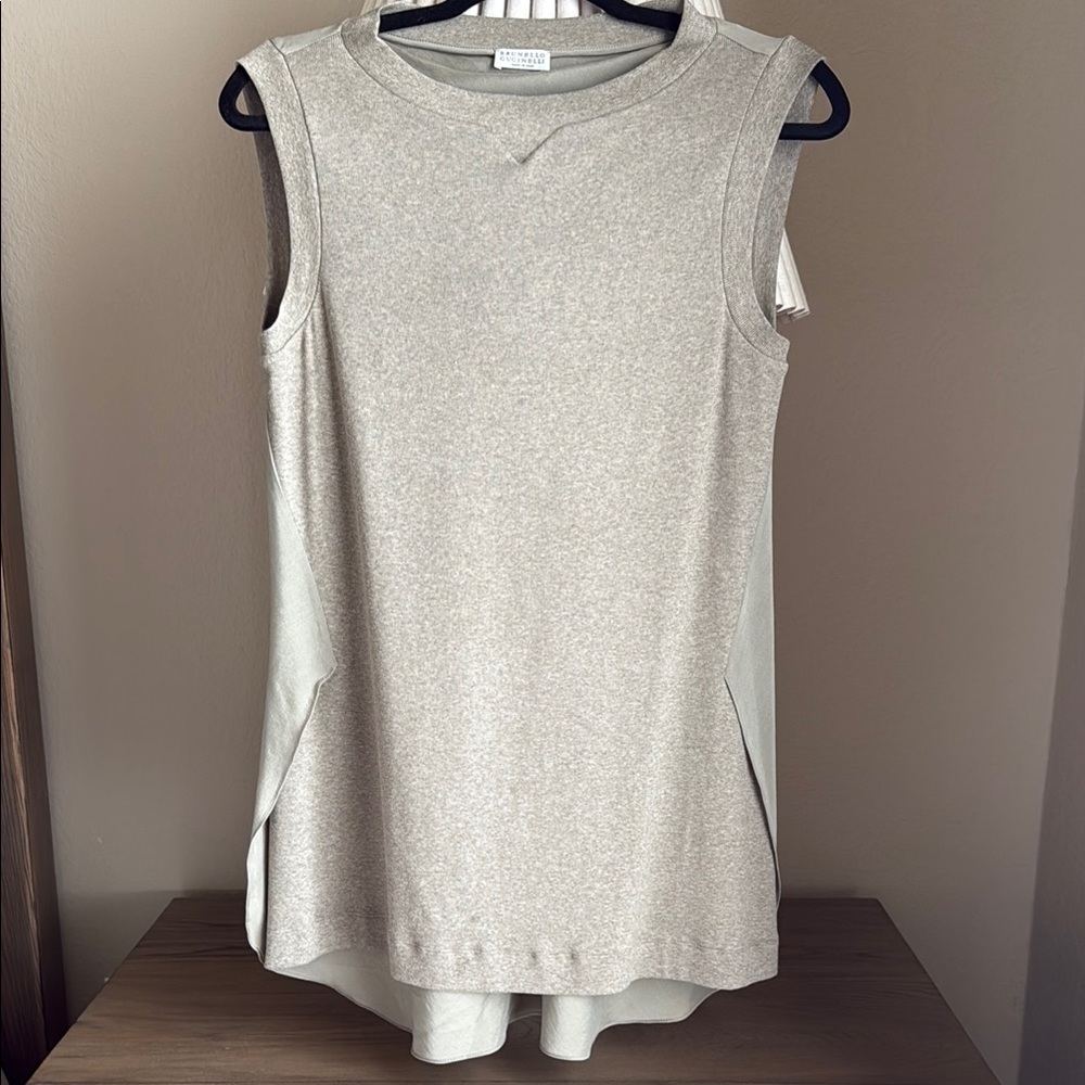 Brunello Cucinelli Silk and Knit Top